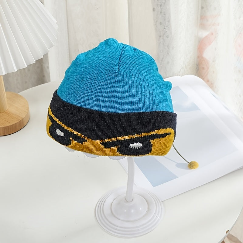Kids Jacquard Knit Hat - Birthday Gift for Boys