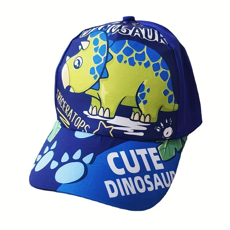 Kids Dinosaur Print Baseball Cap Peaked Cap