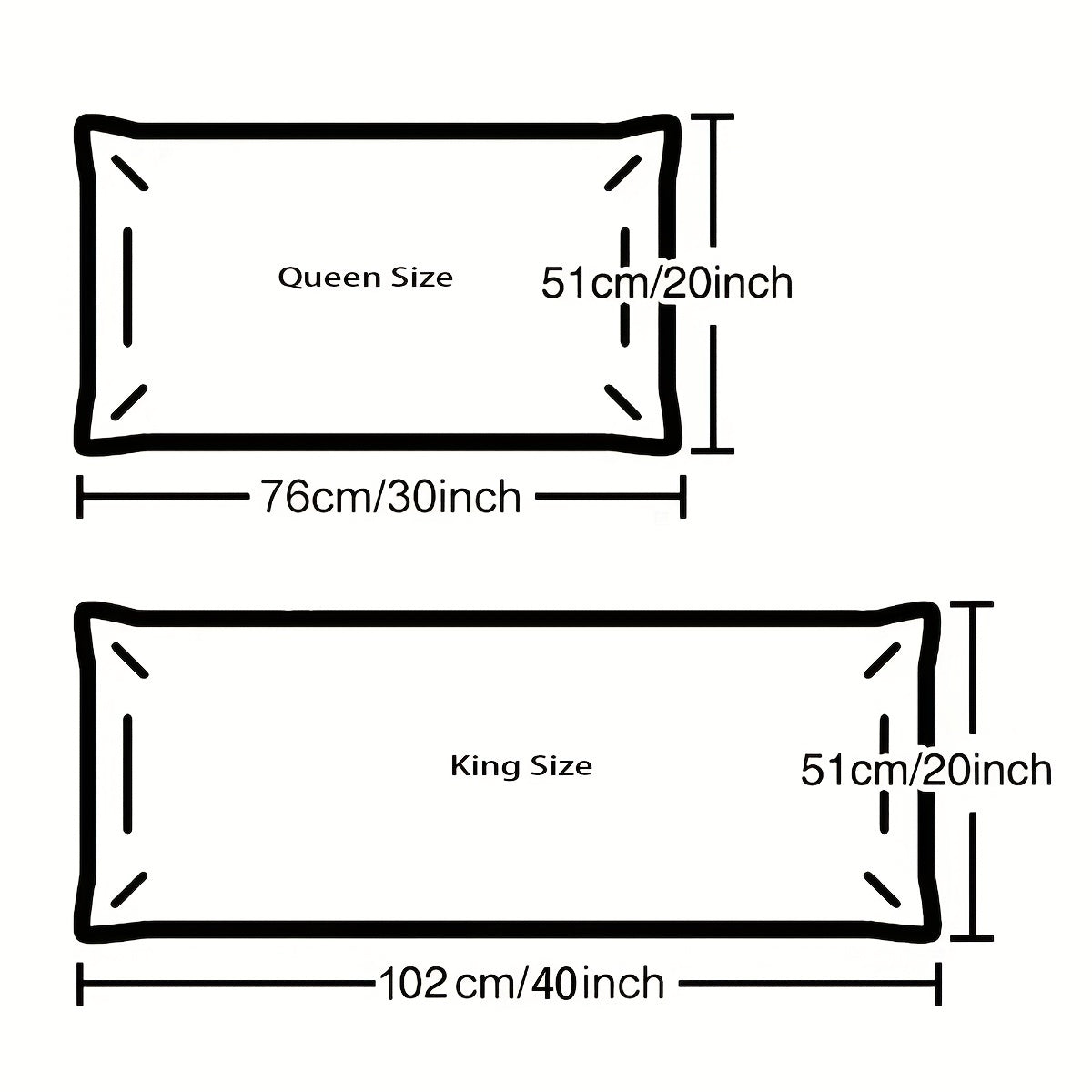 2pcs Satin Pillowcase Solid Pillow Covers - No Pillow Insert