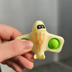 3pcs Rotating Airplanes with Silicone Bubbles - Fun Classroom Rewards