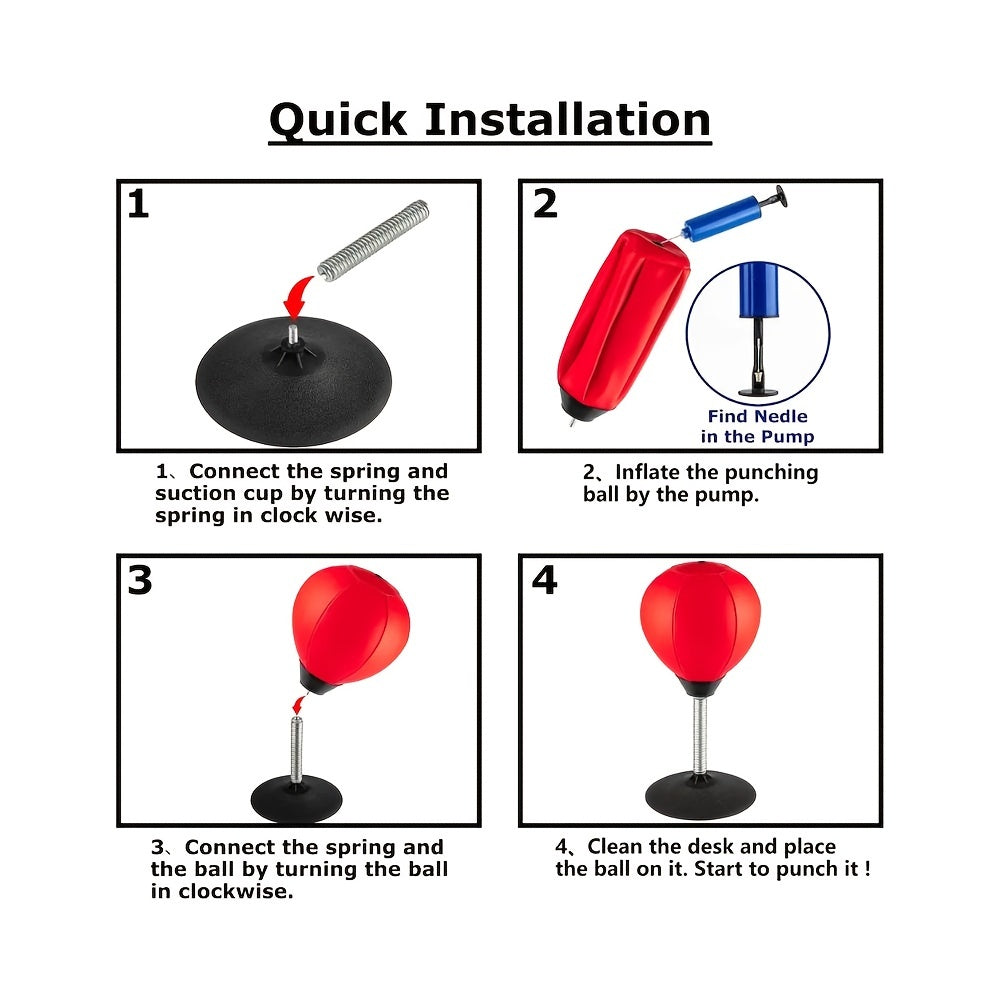 Desktop Punching Bag With Suction Base for Boxing Training