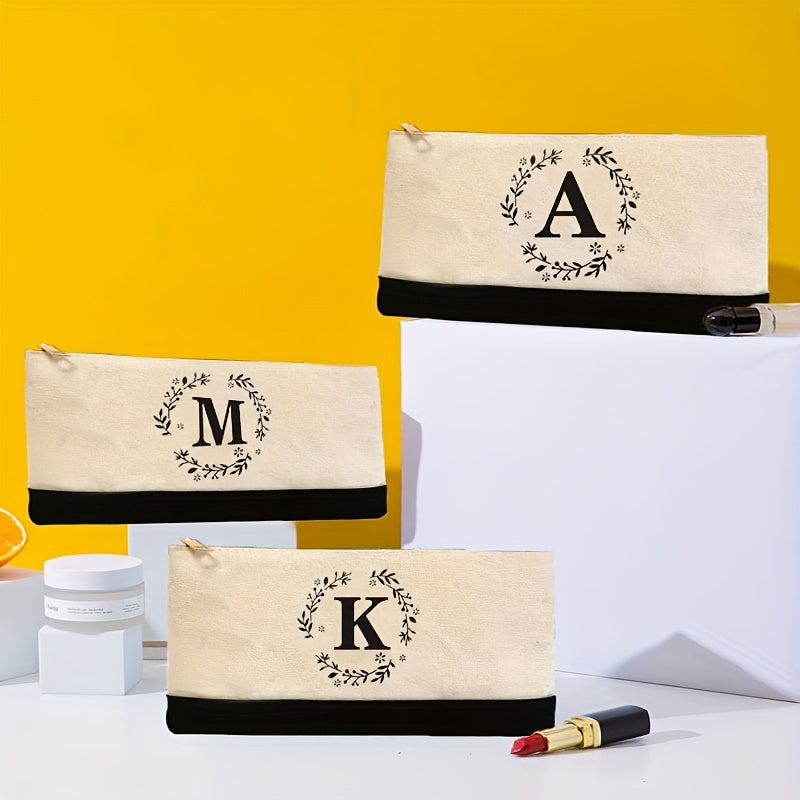 Monogram Cosmetic Bag - Elegant Personalized Makeup Pouch