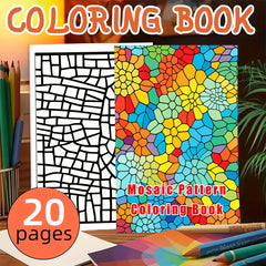 Creative Escape Mosaic Coloring Book - 20 Beautiful Sheets A4 Size