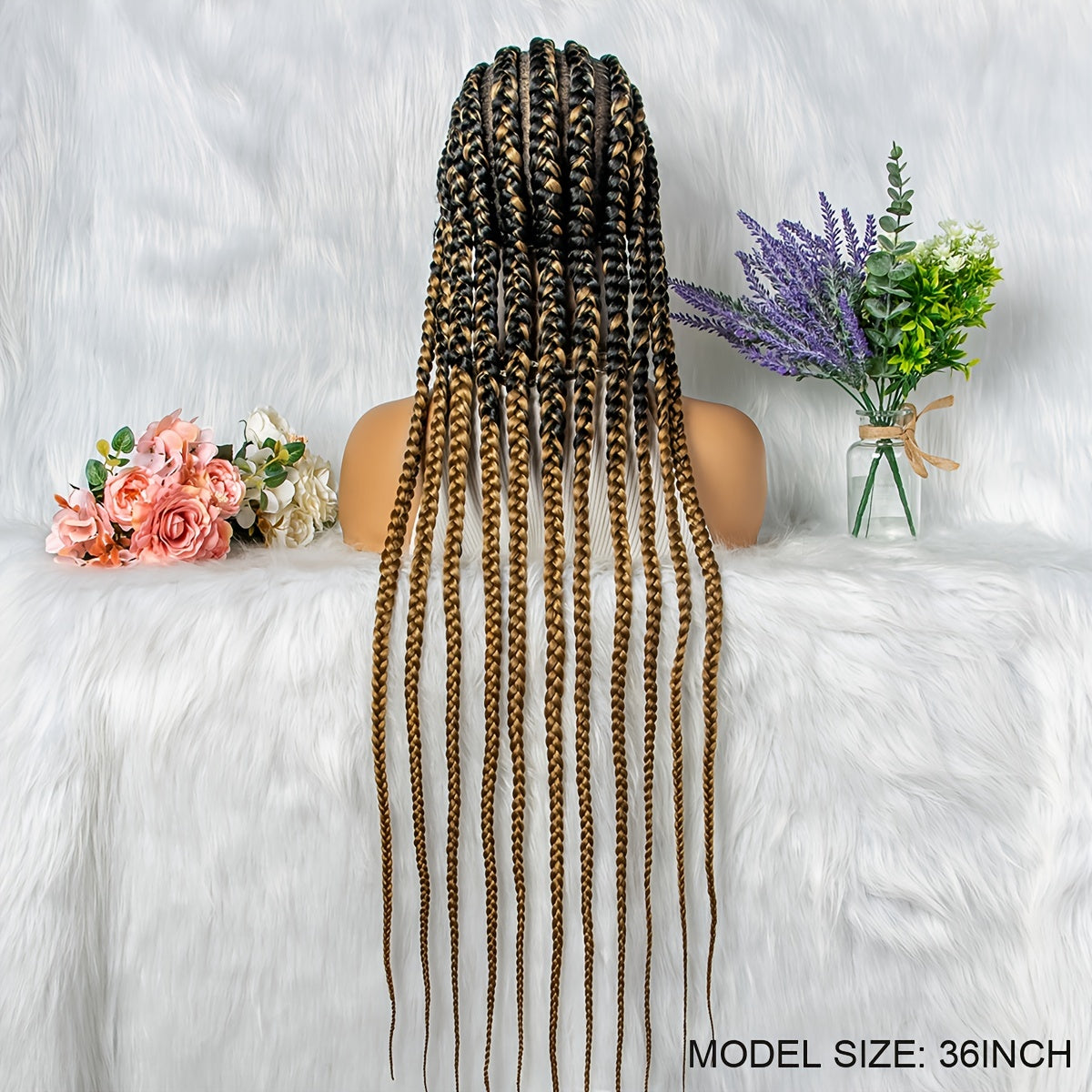 Synthetic Braided Full Lace Wigs 11 Braids Twisted Wigs