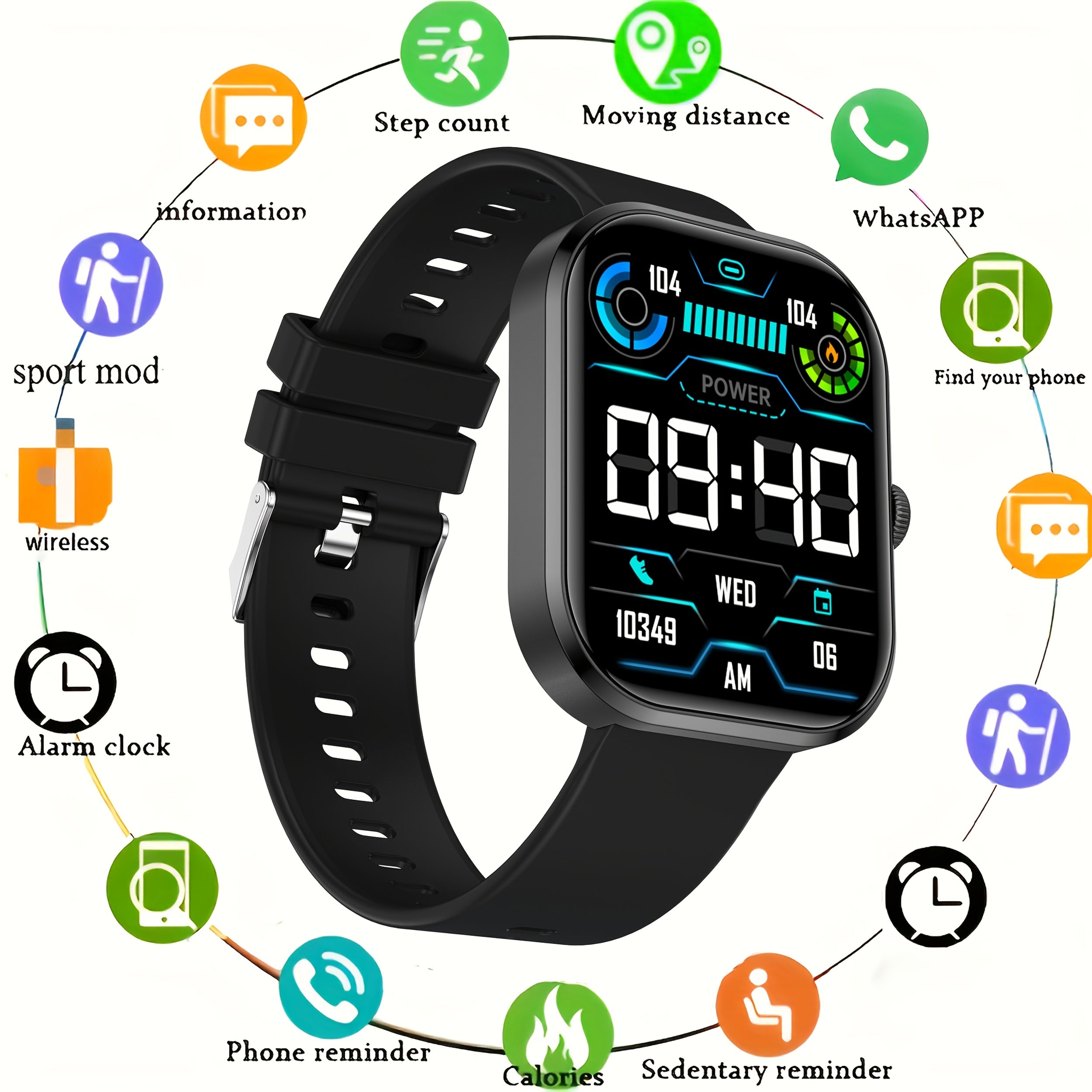 Compact Unisex Smartwatch with Call Function