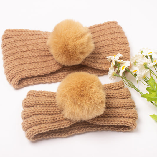 2pcs Winter Knitted Hairband Warm Headwear Hair Accessories