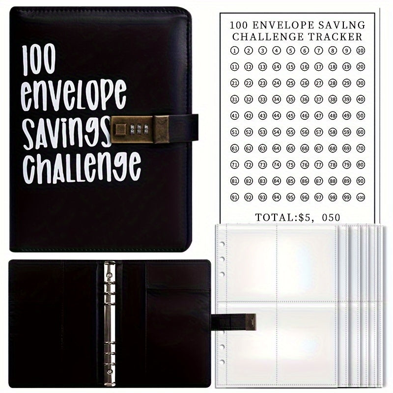 100 Envelopes Challenge Binder Password Lock
