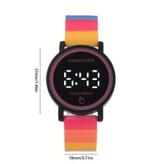 Silicone Electronic Watch LED Display Girls