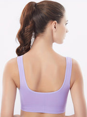 3pcs Seamless Wireless Sports Bras Comfy & Breathable