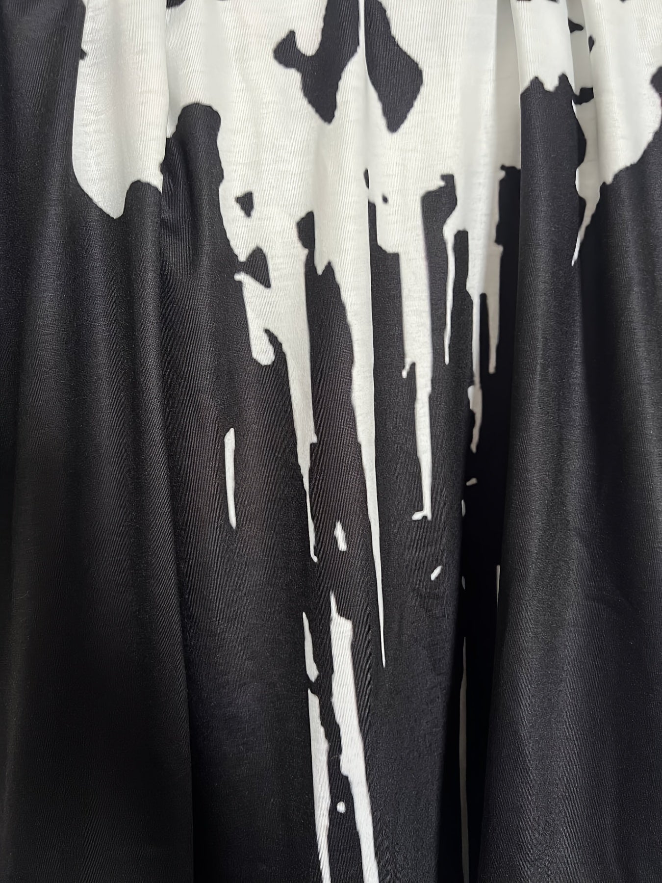 Men's 3D Skull Graphic T-shirt Stretch Breathable Tee