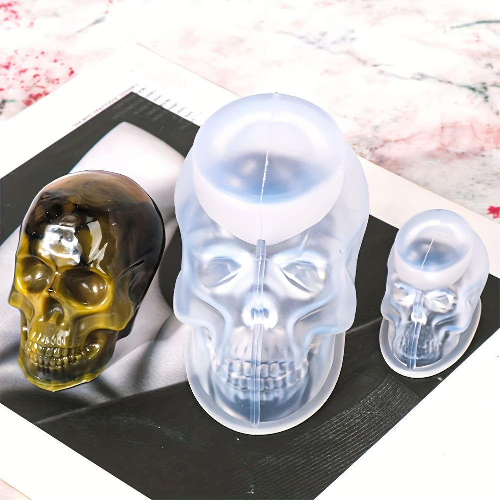 3pcs Skull Resin Mold Set for Epoxy Resin & Wax Craft