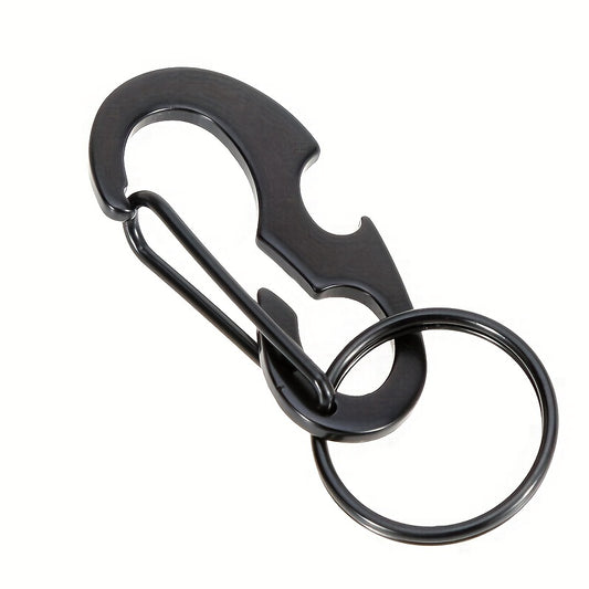 5pcs Stainless Steel Keychain Keyring for Camping Hiking