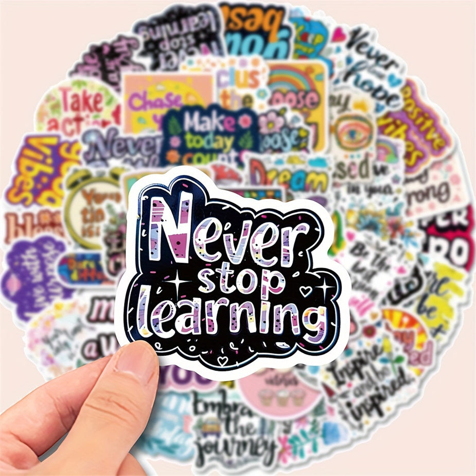 50pcs Inspirational Quotes Motivational Stickers for Self Improvement