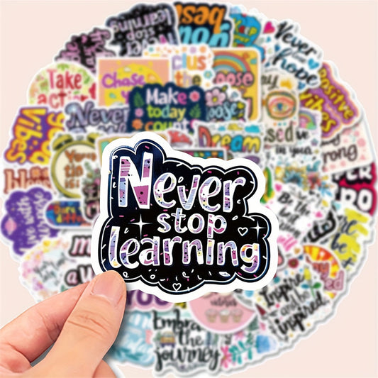 50pcs Inspirational Quotes Motivational Stickers for Self Improvement