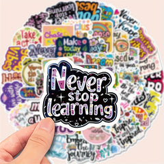 50pcs Inspirational Quotes Motivational Stickers for Self Improvement