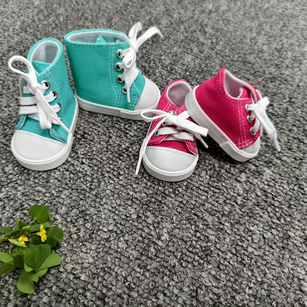 2pcs Lace Up Doll Shoes Canvas Shoes for Doll Outfits Enhances Look