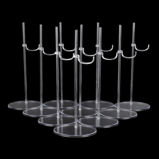 5pcs Transparent Doll Stand Display Holder For 11''-18'' Dolls