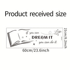 Dream It You Can Do It Wall Decals - Office Bedroom Sign Decor