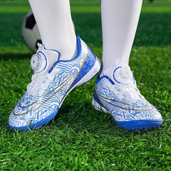 Professional Turf Football Boots with Rotating Button