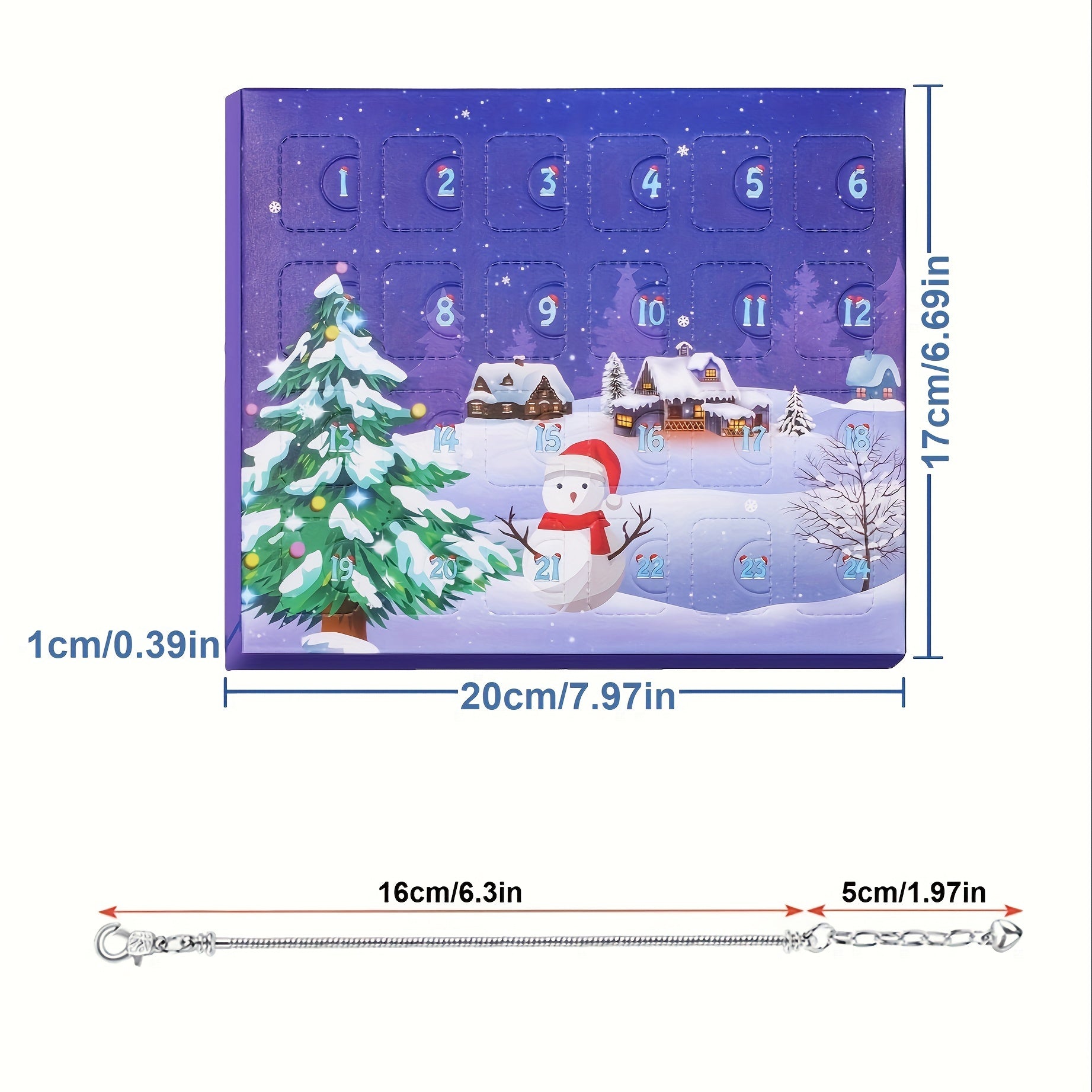 Xmas Bracelet Advent Calendar for Girls, DIY Jewelry Making Kit Gift