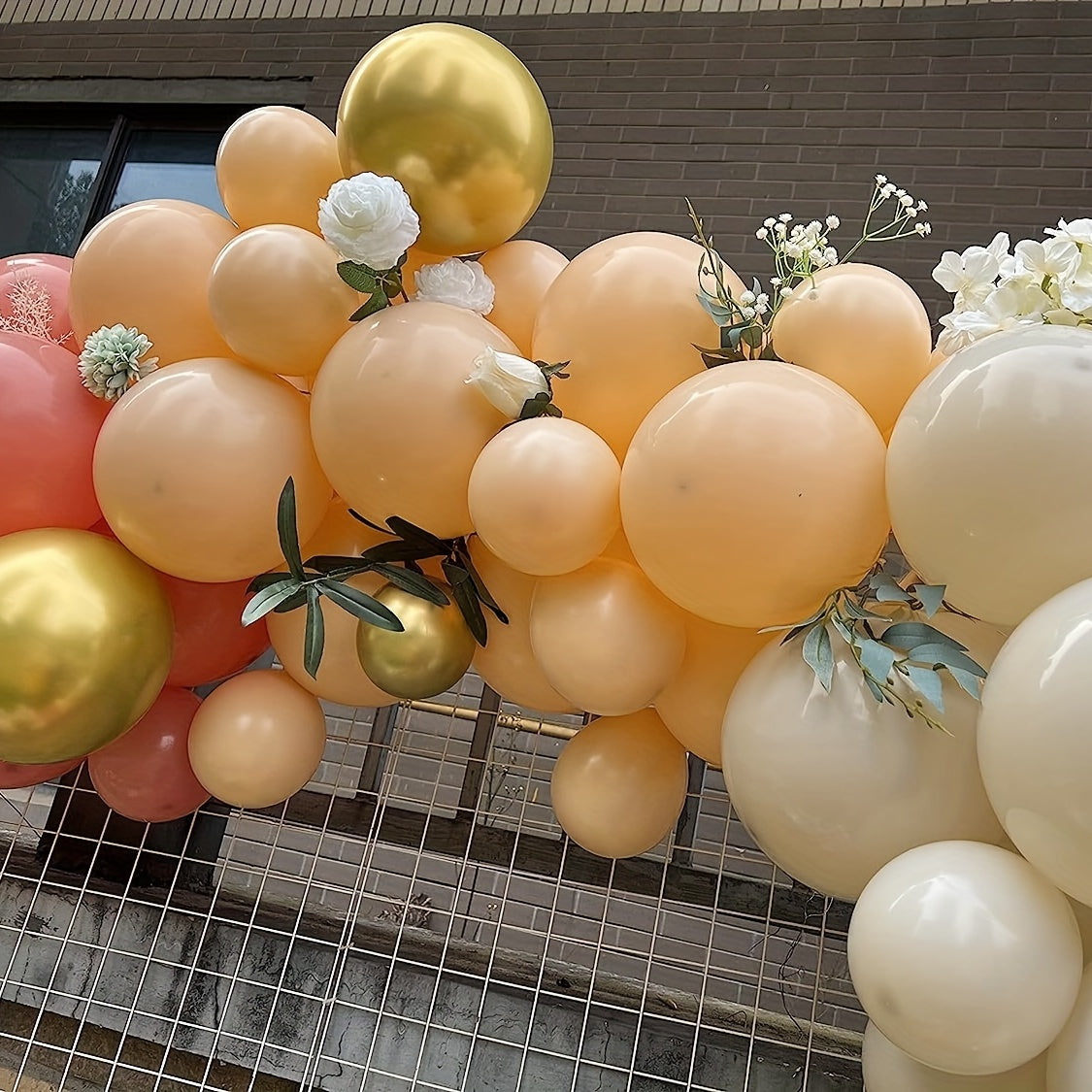180pcs Matte Dusty Pink Peach Balloon Garland Arch Wedding Bridal Shower