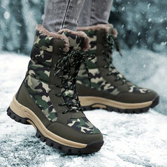 Women's Camo High Boots - Outdoor Hiking & Camping