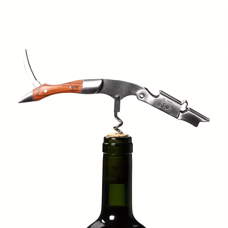 Professional Waiters Corkscrew Wine Opener Leather Case