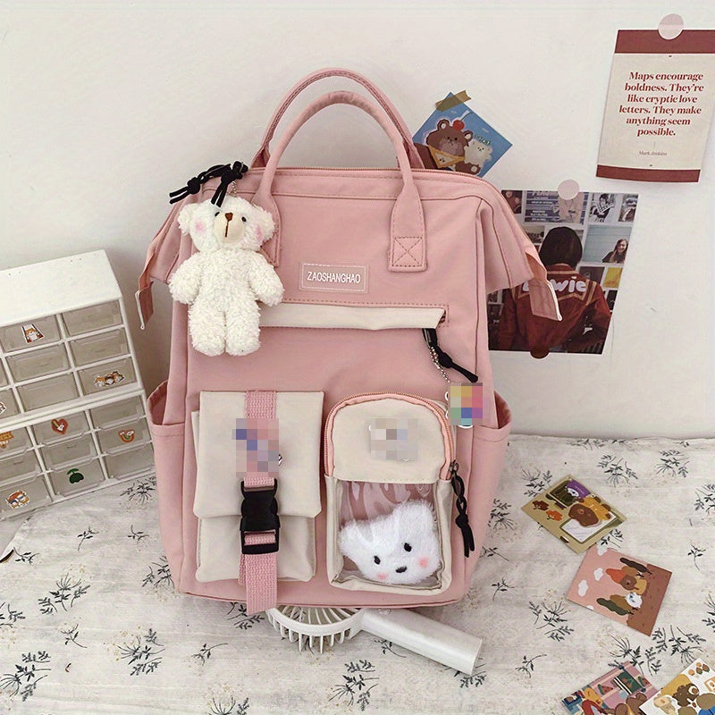 Student Casual Waterproof Nylon Backpack