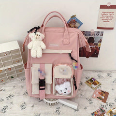 Student Casual Waterproof Nylon Backpack