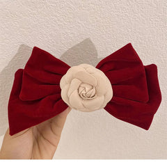 Camellia Vintage Hair Clip Hairpin Ponytail Holder