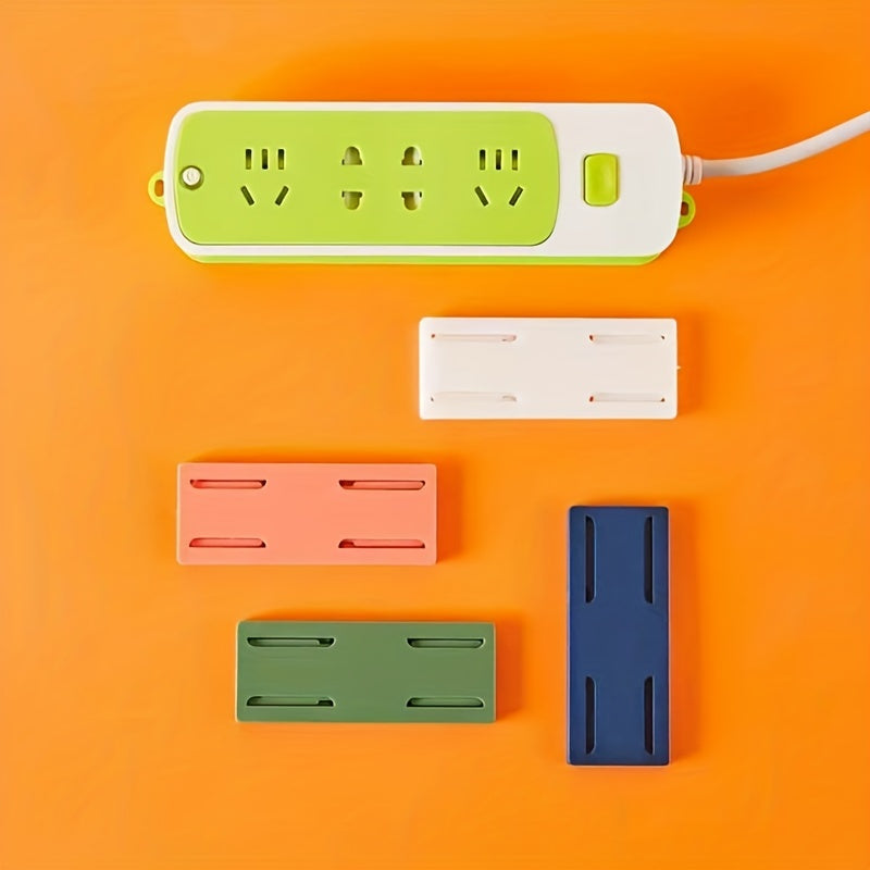Self Adhesive Power Strip Holder Wall Hanging Organizer