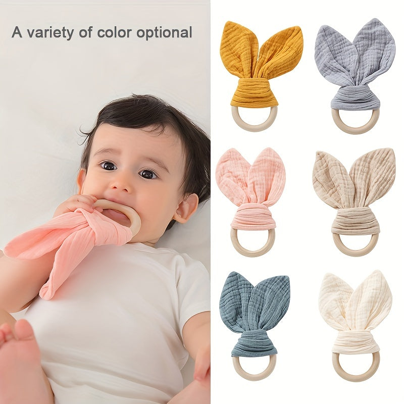 Baby Comfort Towel Doll Plush Rabbit Ear Shape Suitable for 0-3 Years Old
