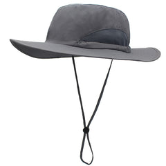 Men's Fisherman Hat Adjustable Wide Brim Sunshade Outdoor Hat