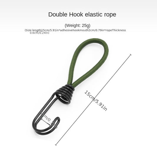 Elastic Rope Bungee Cord Hooks for Outdoor Camping Boats Luggage