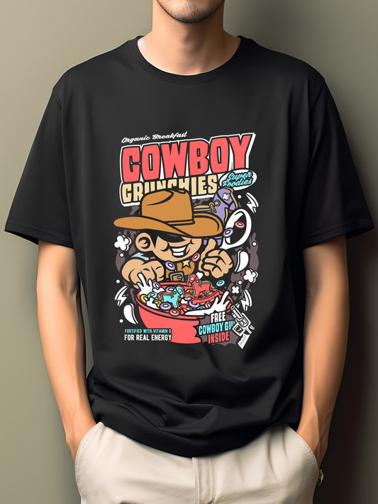 Men's Cartoon Hip Pop Print T-shirt