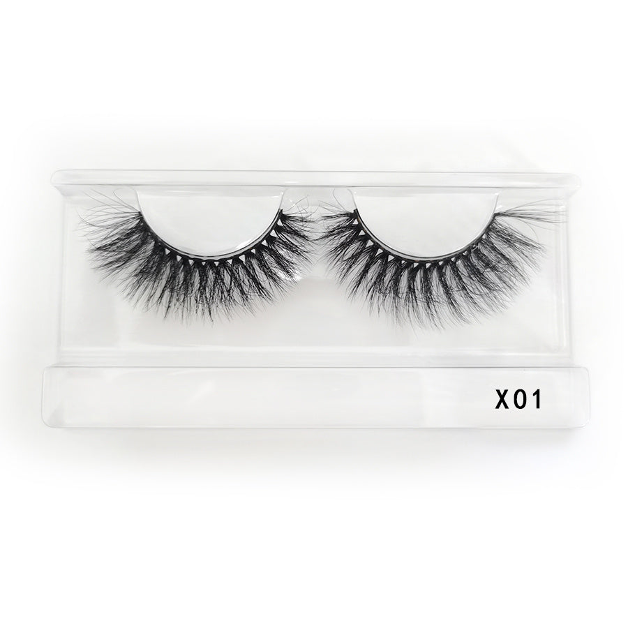 Soft and Natural 3D Mink False Eyelashes Bulk Pack with Carrying Case