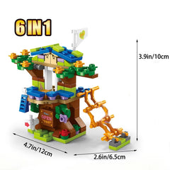 Forest Fairy Tale Tree House Building Blocks Kit Gift For Girls