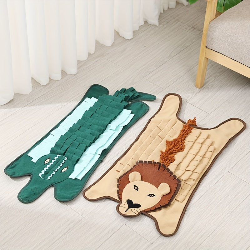 Crocodile Lion Dog Snuffle Mat Slow Feeder Toy