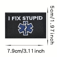 Creative Hook And Loop Embroidered Patch for Backpack Pants Clothes Shoes