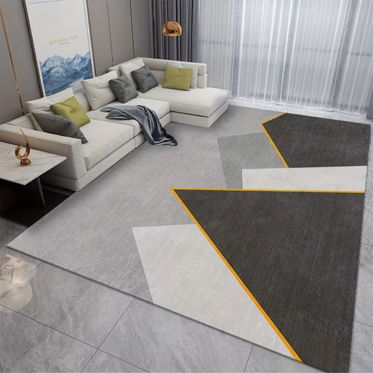 Modern Crystal Velvet Area Rug Non-slip Polyester
