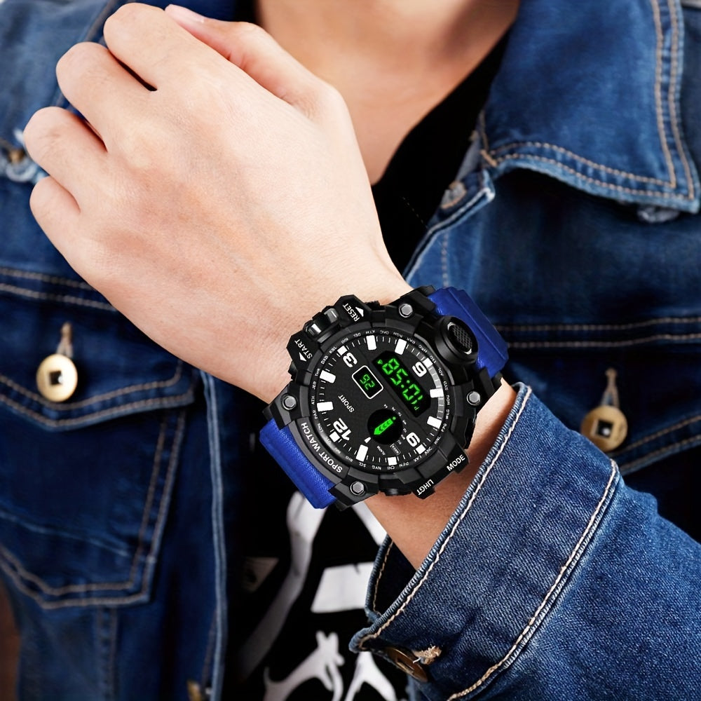 Large Dial Sports Electronic Watch for High School Boys