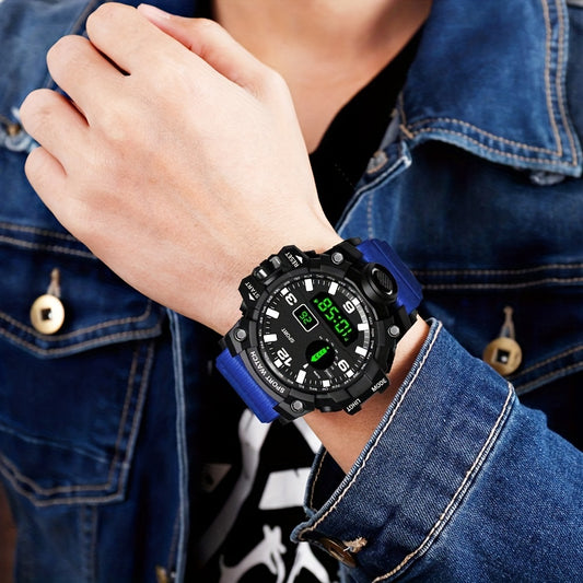 Large Dial Sports Electronic Watch for High School Boys