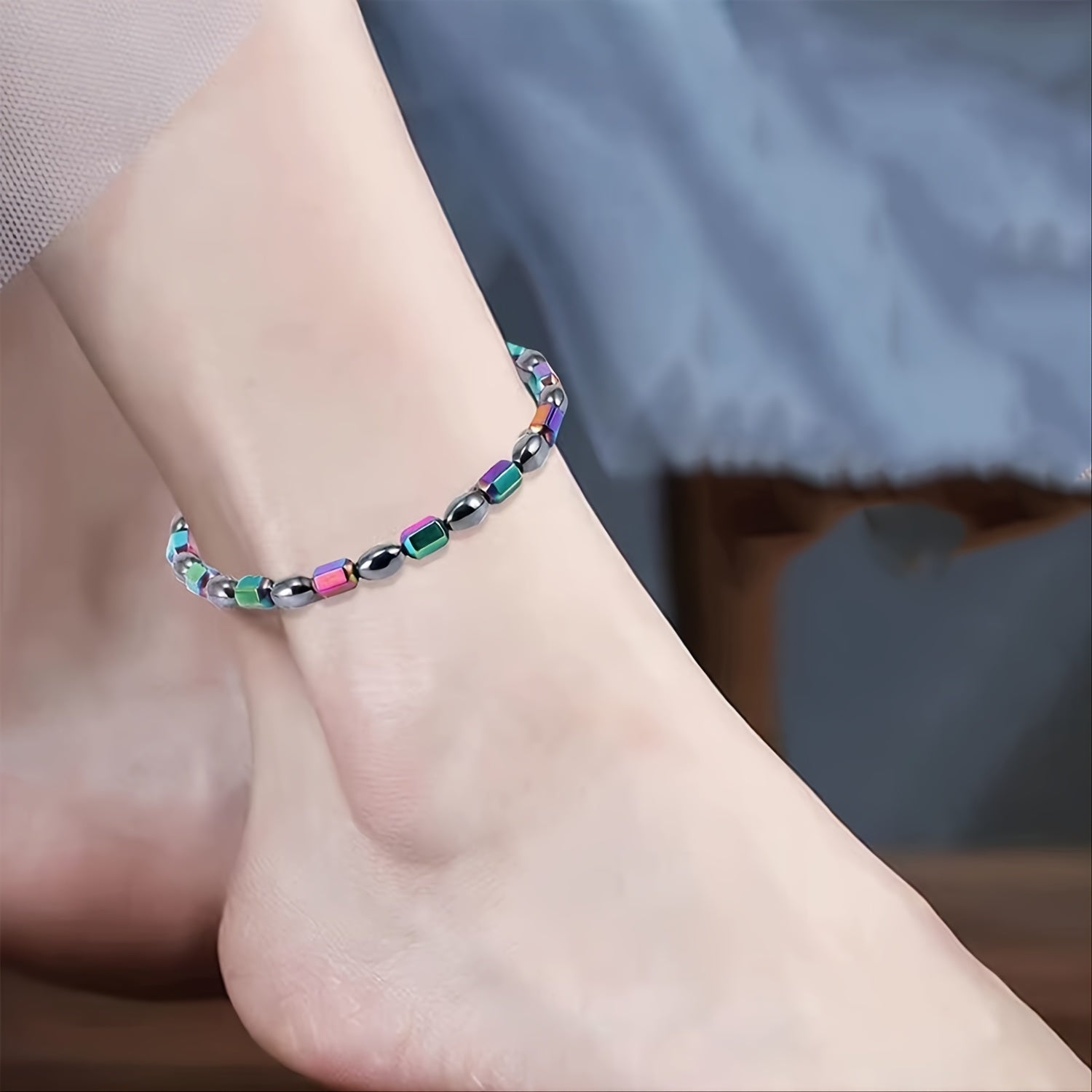 Colorful Magnetic Beads Anklet Bohemian Beach Accessory