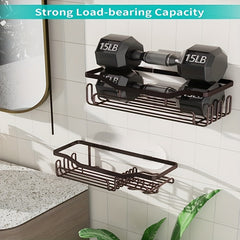 11 Hook Shower Rack - No Drilling Required