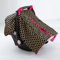 Girls Car Seat Sunshade Cover Canopy