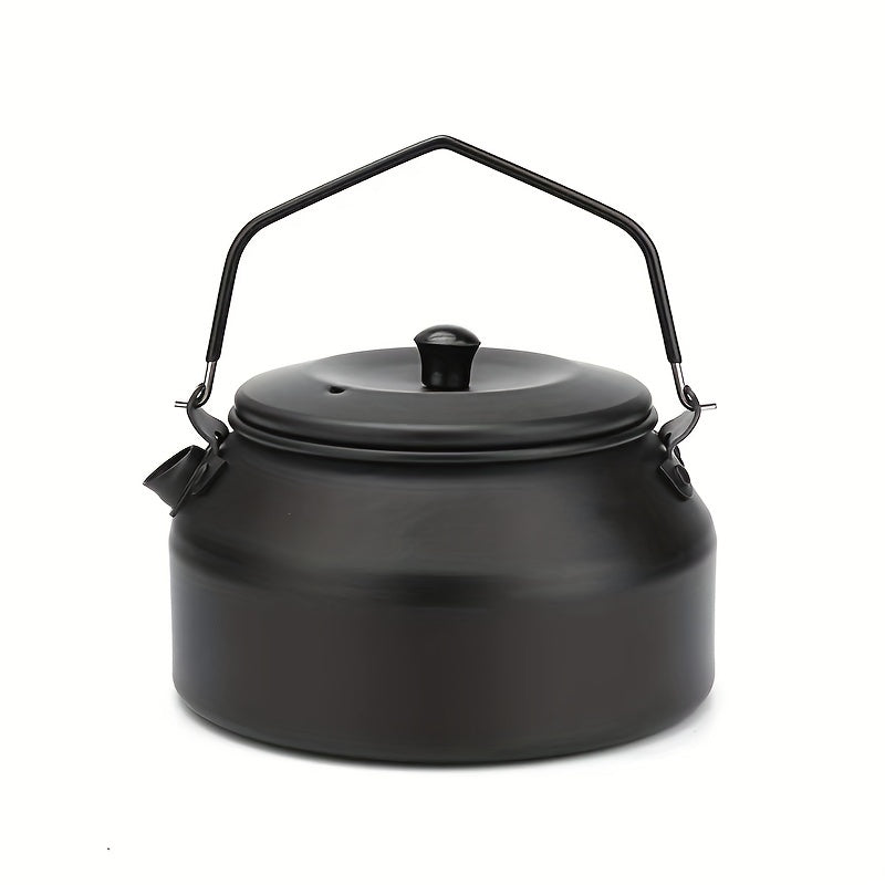 1pc Lightweight Aluminum Camping Kettle for Outdoor Hiking