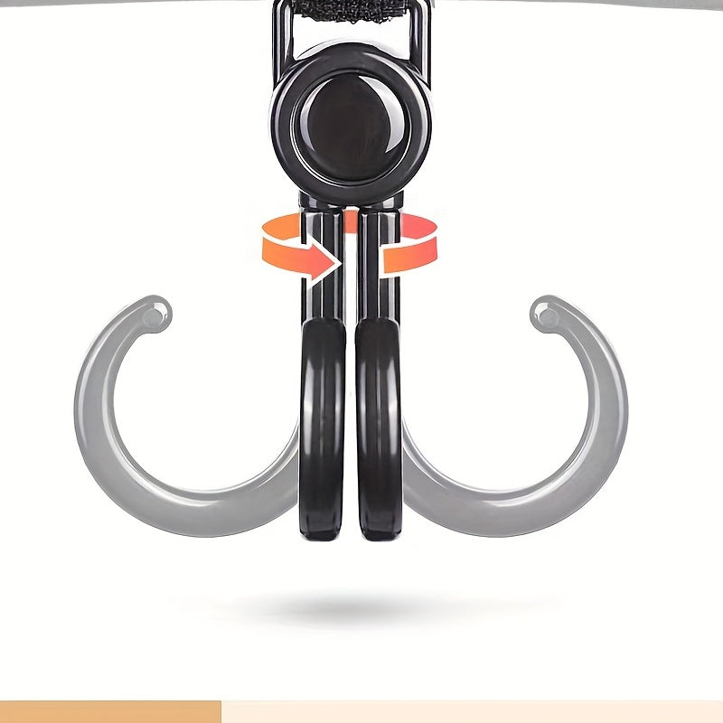Car Hook Double Hook Stroller Bag Storage Hook Baby Stroller Hook