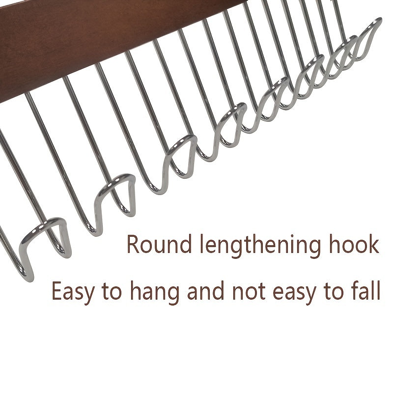 2pcs 8 Hook Underwear & Hat Storage Hanger with Hat Rack