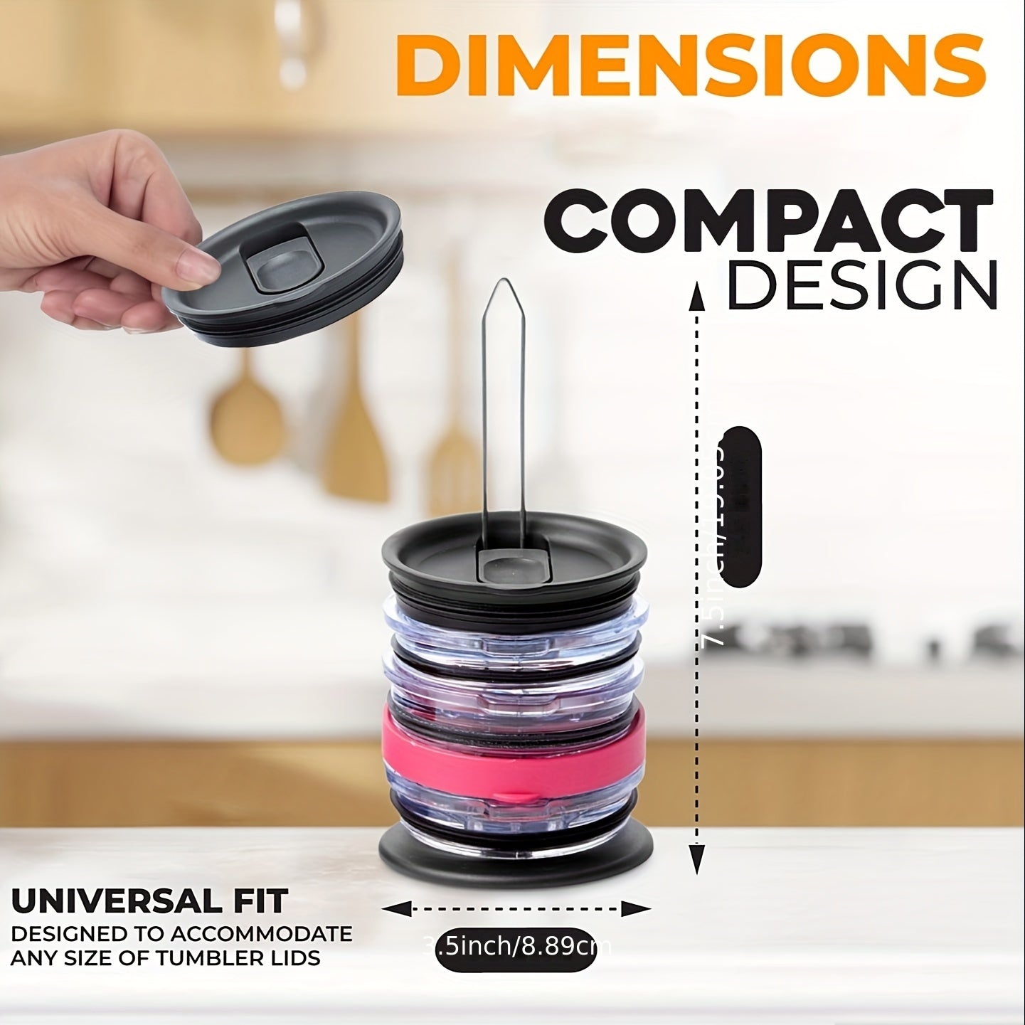 Silicone Cup Cover Storage Rack Desktop Holder