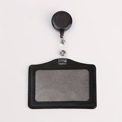 Stylish PU Leather Card Holder Set for Women Men Students